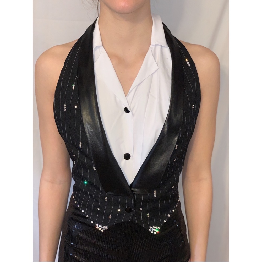 Black and White Dance Costume